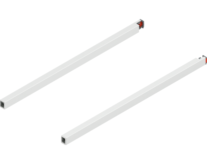 Reling L+R voor Merivobox, 450mm zijdewit