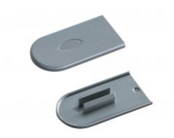 Cabineo afdekkappen, 100 stuks, ral 7005, muisgrijs