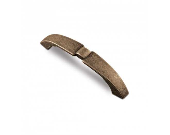 Greep METAL 724 oud tin 149x20mm, hartmaat 128mm