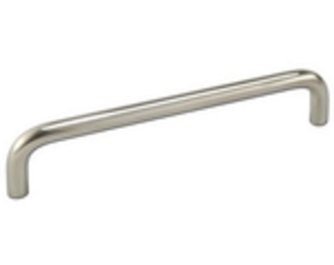 Greep 8x128mm recht RVS geborsteld, totale lengte 136mm