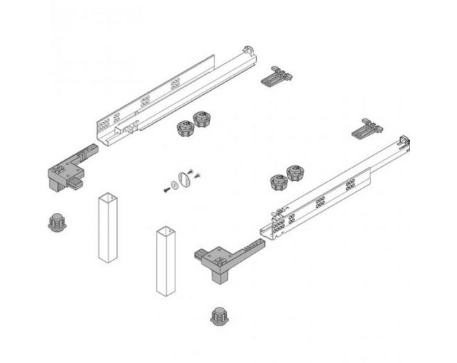 Spacestep 460mm oriongrijs mat