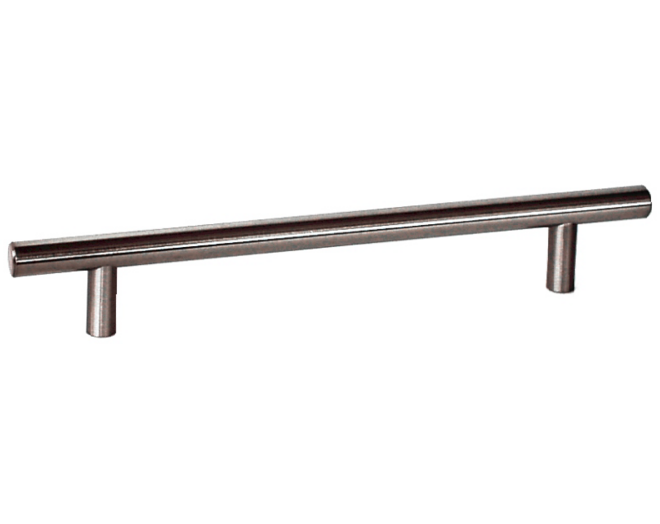 Relinggreep 14x208mm, hoh. 128mm RVS geborsteld hoogte 35mm
