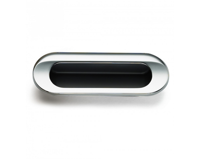 Komgreep glans chroom 110x40mm hartmaat 96mm