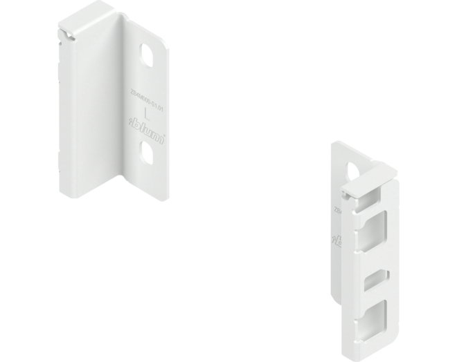 Rugwandhouder Merivobox M- hoogte, L+R, zijdewit