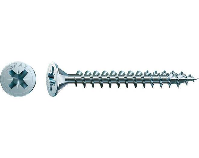 Spax kruiskop 4,0x80 PK verzinkt voldraad VE= 200 st