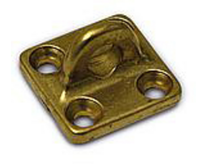 Oog voor Kajuithaak / 50, 75 en 100 mm / messing gepolijst