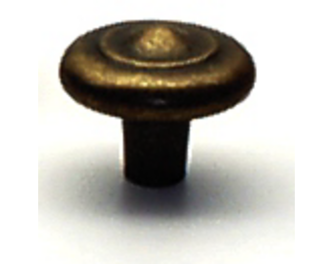 Knop diameter 25mm brons antiek hoogte 21mm