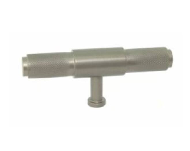 Greep 18x94mm alu geribbeld antraciet hoogte 39mm
