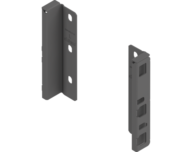 Rugwandhouder Merivobox K- hoogte, L+R, orion grijs