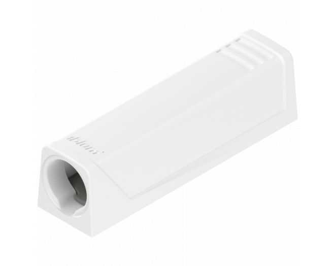 TIP-ON adapterplaat, versie kort recht, zijdewit