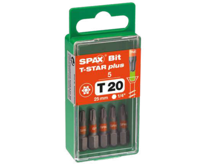 SPAX Bit T-star plus T20 25mm S 5 St.