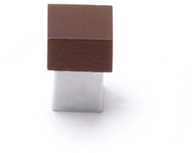 Knop SYMBIOSIS essenhout wenge gelakt met voet 21x21