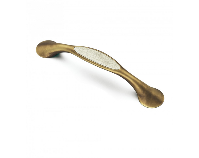 Greep brons geborsteld 137x20mm hartmaat 96mm