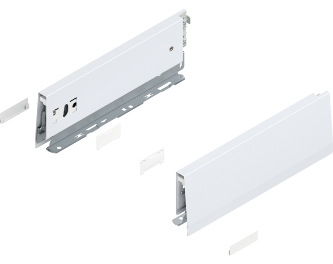 Merivobox zijkant M-hoogte, R+L, 270mm kleur: zijdewit