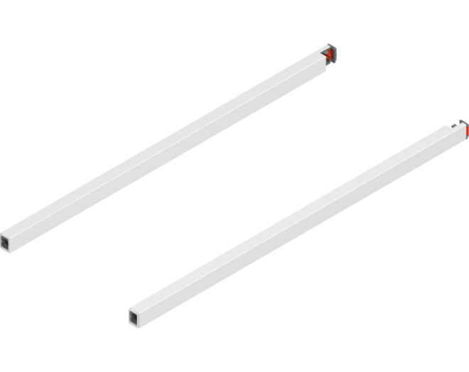 Reling L+R voor Merivobox, 500mm zijdewit