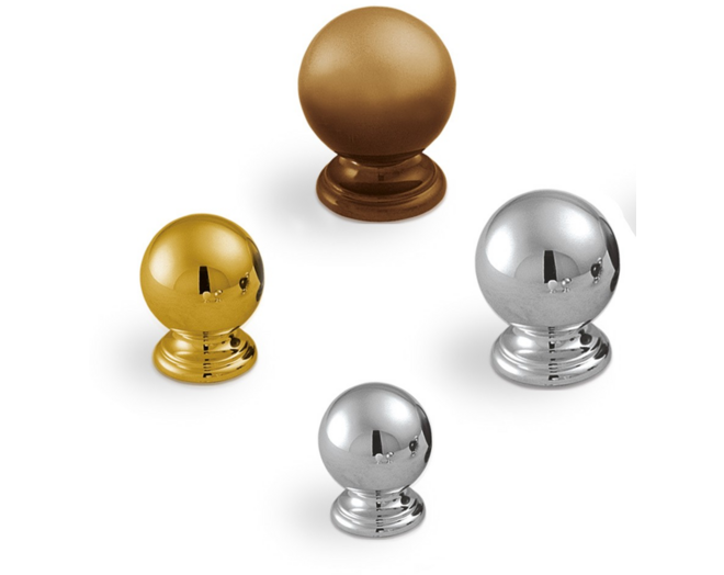 Knop METAL 835 mat chroom 28mm