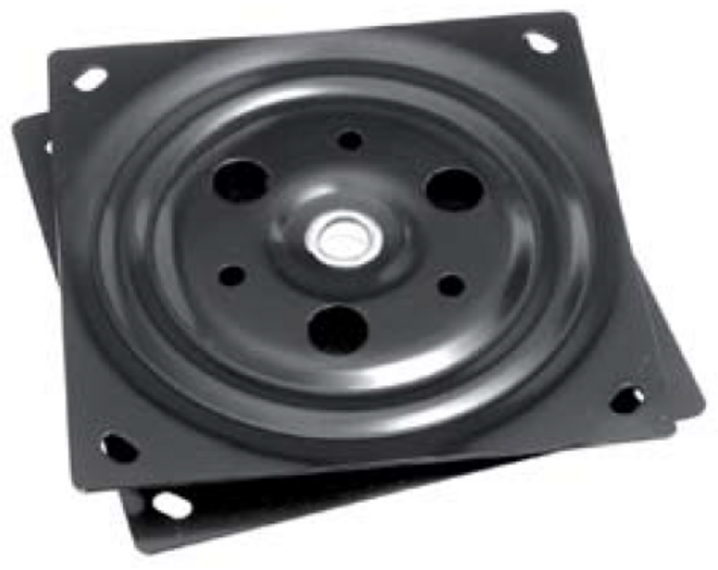 Draaiplaat 149x149mm zwart draagkracht 50 kilo