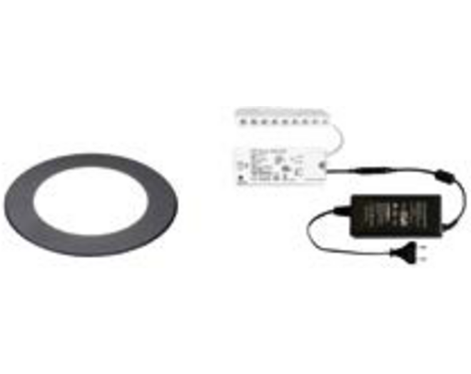 1x Atom mat zwart 24V + ZigBee ontvanger + Driver 24W