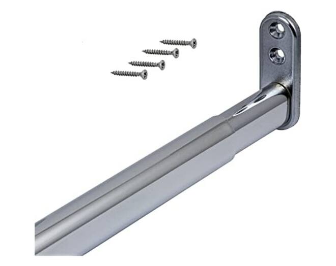 Roede 22x15mm, verchroomd, verstelbaar van 600-900mm