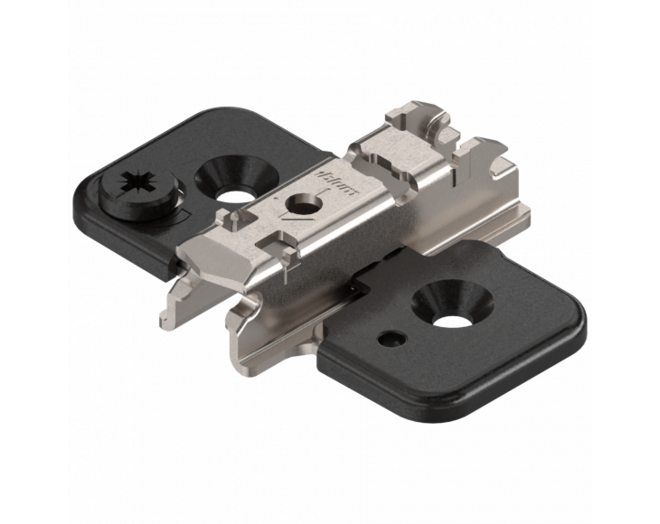Kruismontageplaat excentrisch 3mm verdikt, Onyx