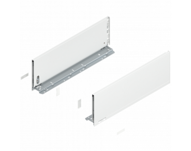 Legrabox ladezijde C, zijdewit 650mm, hoogte 177mm