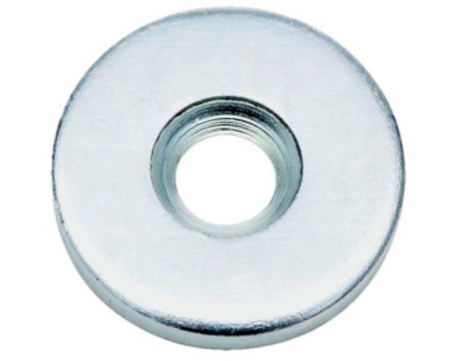 Contraplaat met schroefgat, diameter 14mm