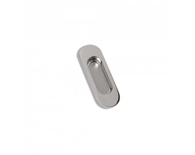 Komgreep glans chroom 110x36mm, inlaat 69x26x11mm
