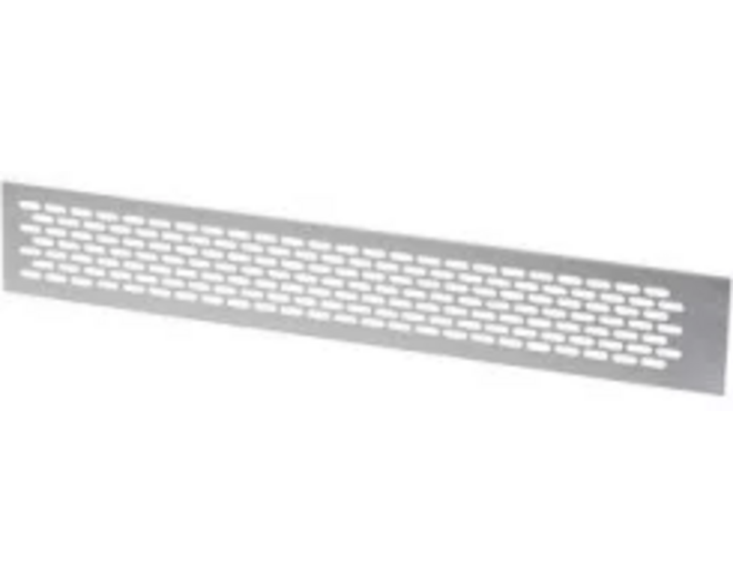 Luchtrooster 480x80mm aluminium, 146m2 luchtdoorlaat