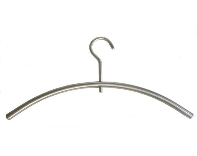 Kledinghanger RVS geborsteld, draaibaar, diameter 15mm