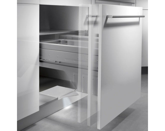 Inbouw Hands Free deuropener opent door voet of door uw stem