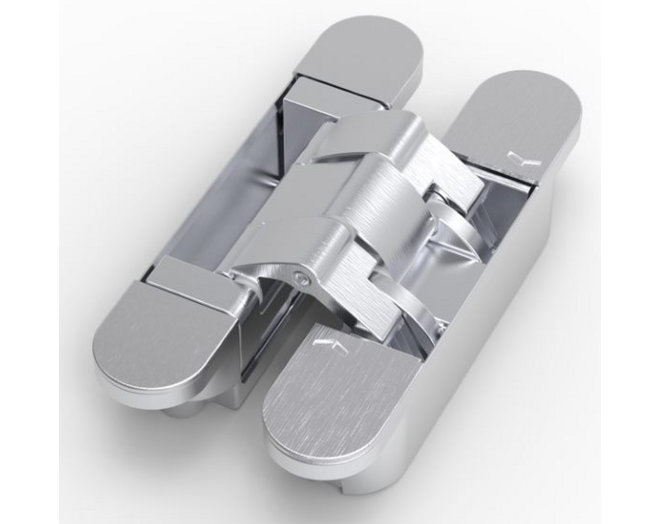 Scharnier invisible NEO-M6 inox look, VE=9