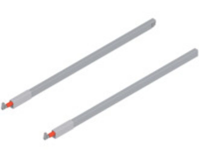 Antaro relingset, grijs, voor ladediepte 650mm