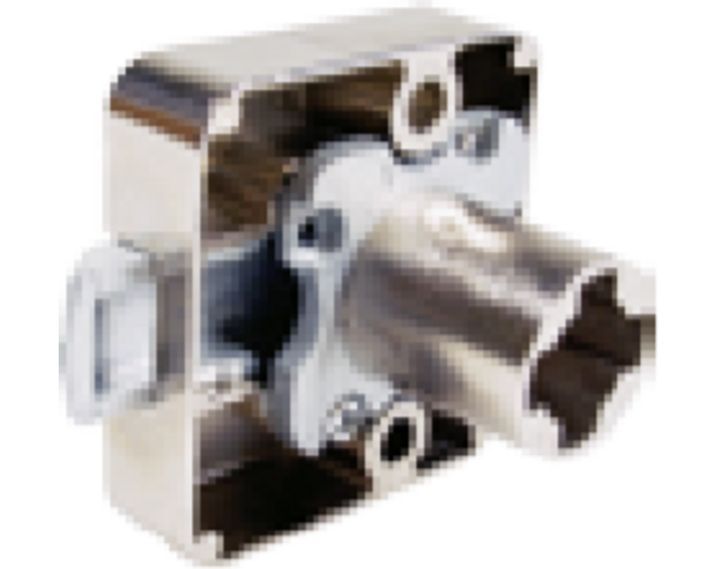 Oplegslot P2 vernikkeld rechts penmaat 25mm schuine schoot