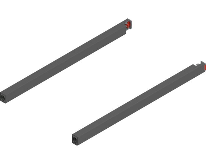 Reling L+R voor Merivobox, 350mm oriongrijs