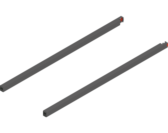 Reling L+R voor Merivobox, 550mm oriongrijs