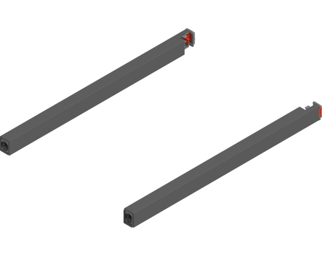 Reling L+R voor Merivobox, 300mm oriongrijs