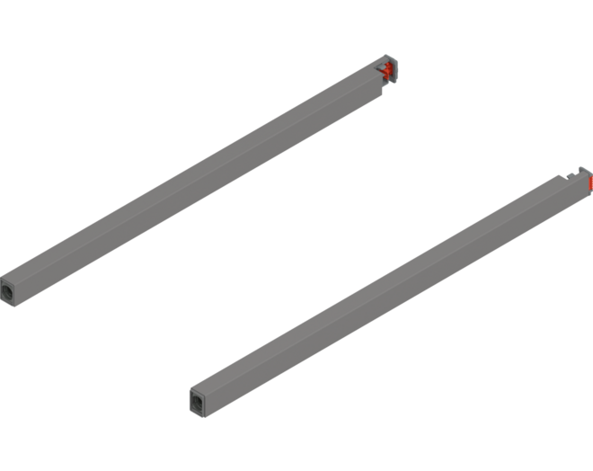 Reling L+R voor Merivobox, 400mm indiumgrijs