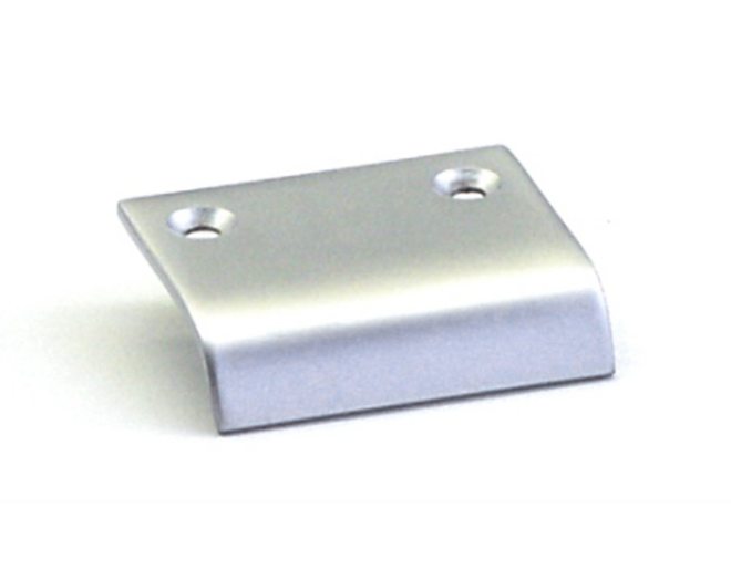 Greep 48x42mm mat chroom bevestiging op de deur