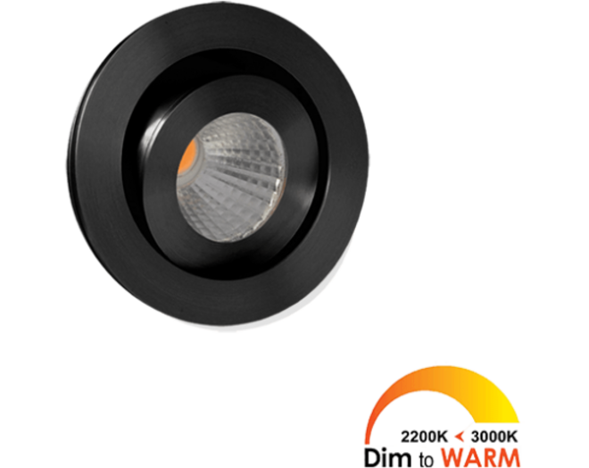2x Ancona zwart DTW 3000K-2200K+2x verl+ZigBee