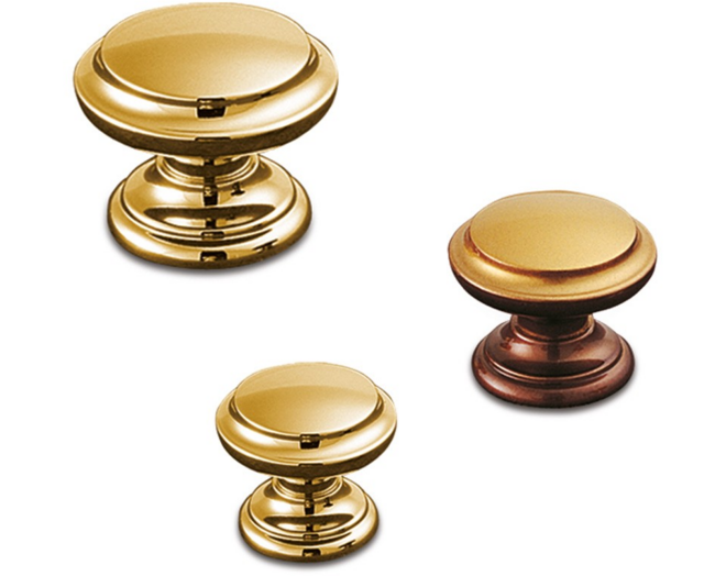 Knop METAL 846 brons geborsteld messing 35mm