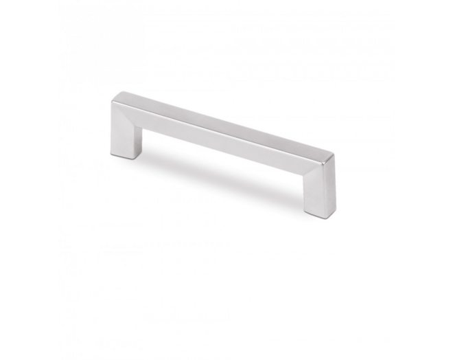Greep SQUARE mat chroom 114x11mm, hartmaat 96mm