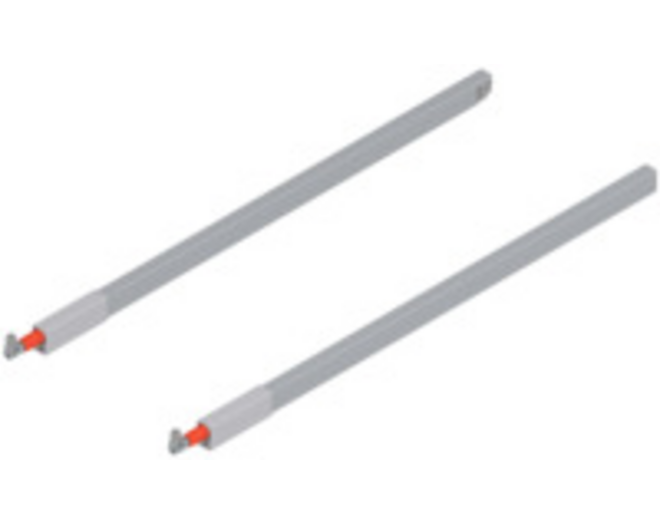 Antaro relingset, grijs, voor ladediepte 600mm