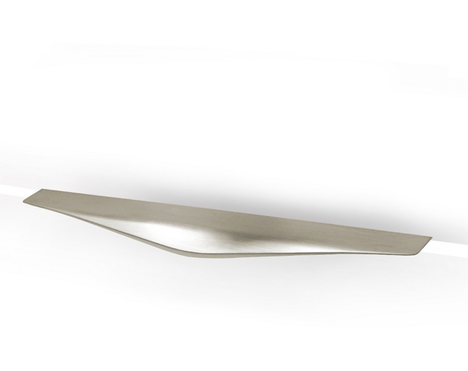 Greep LIPS geborsteld nikkel 240x45mm, hartmaat 160mm