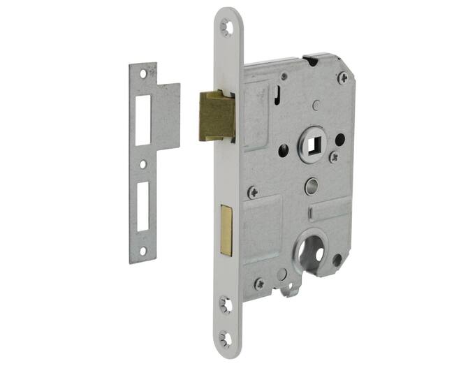 Woningbouw cilinder dag- en nachtslot wit 55 mm