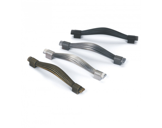 Greep REED geborsteld tin 128mm, hartmaat 96mm
