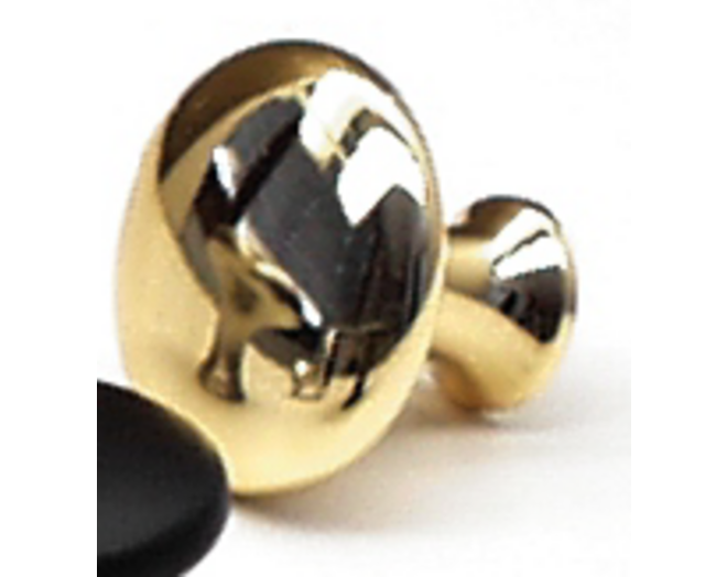 Knop diameter 31mm goudkleur, hoogte 25mm