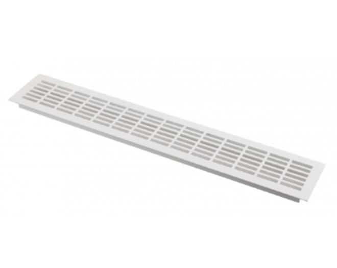 Luchtrooster 480x80mm wit, 146m2 luchtdoorlaat