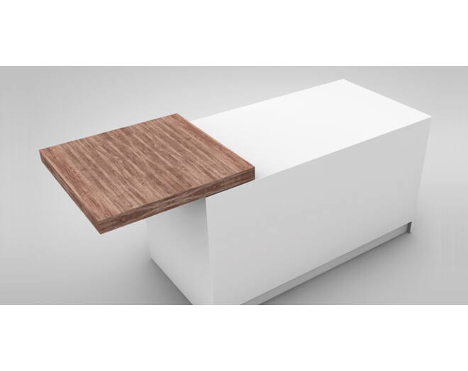 SURF Geleider voor keukentop lengte 1200mm, 763mm uit-
