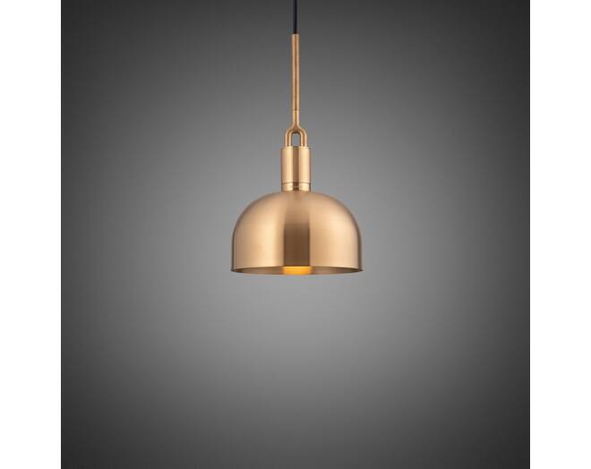 Forked Pendant/Brass/Medium Brass Shade