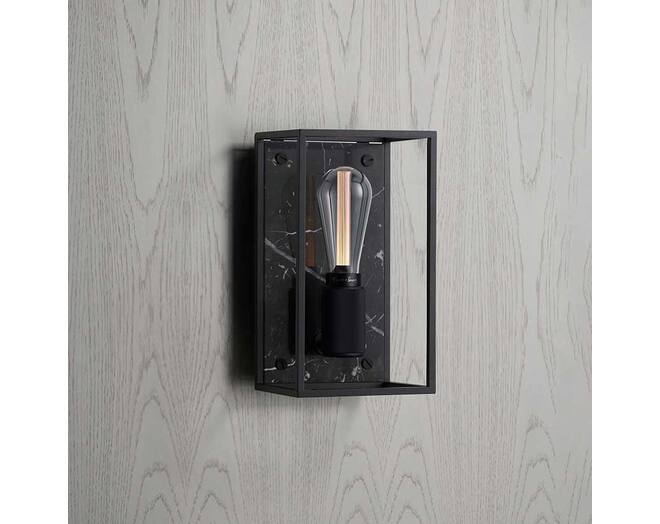 Caged Wall Light/Medium/Black Marble